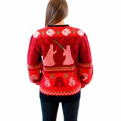 Mad Engine Star Wars Death Star Saber Showdown Ugly Christmas Xmas Sweater Sweaters & Sweatshirts
