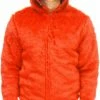 Mighty Fine Elmo Red Faux Fur Full Zip Hoodie Jacket