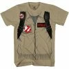Mad Engine Ghostbuster Adult Short Sleeve Costume T-shirt With Back Print Classic Comedies