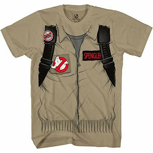 Mad Engine Ghostbuster Adult Short Sleeve Costume T-shirt With Back Print Classic Comedies 3 Mad Engine Ghostbuster Adult Short Sleeve Costume T-shirt With Back Print Classic Comedies