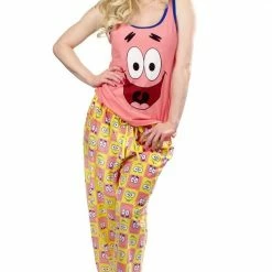 Underboss SpongeBob SquarePants And Patrick Reversible Tank Sleep Set Pajama Pajamas / Underwear