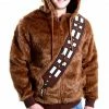 Mighty Fine Chewbacca Faux Fur Costume Zip Up Sweatshirt Sweaters & Sweatshirts