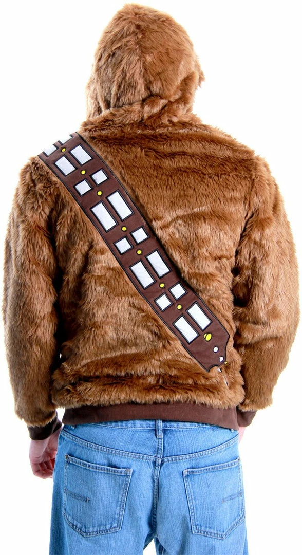 Mighty Fine Chewbacca Faux Fur Costume Zip Up Sweatshirt Sweaters & Sweatshirts