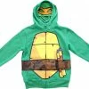 Isaac Morris TMNT Boys Green Costume Hoodie Sweatshirt