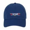 Ripple Junction Hats Top Gun Logo Navy Blue Baseball Cap