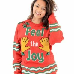 Costume Agent Feel The Joy Groping Hands Ugly Christmas Sweater Sweaters & Sweatshirts