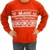Costume Agent Merry Christmas Santa On Sleigh With Reindeer Red Sweatshirt Sweaters & Sweatshirts 1 Costume Agent Merry Christmas Santa On Sleigh With Reindeer Red Sweatshirt Sweaters & Sweatshirts