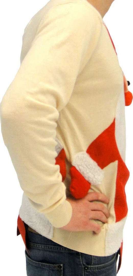 Costume Agent Sweaters & Sweatshirts Ugly Christmas Sweater Santa Claus Full Body Sweater