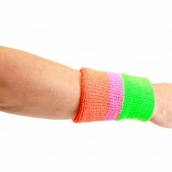 Costume Agent The Ultimate Warrior 3-Stripe Wristband Set