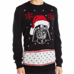 Hybrid Apparel Sweaters & Sweatshirts Sci-Fi Movie Star Wars Vader Claus Ugly Christmas Sweater