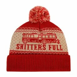 Ripple Junction Christmas Vacation Shitter's Full Pom Beanie Beanies