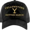 TVStoreOnline Yellowstone Dutton Ranch Black Trucker Hat 66-11