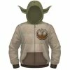 Mad Engine Sweaters & Sweatshirts Yoda Adult Sand Zip Up Hoodie Sweatshirt 1 Mad Engine Sweaters & Sweatshirts Yoda Adult Sand Zip Up Hoodie Sweatshirt